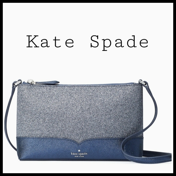 NWT Gunmetal Micro-glitter Crossbody - Picture 2 of 5